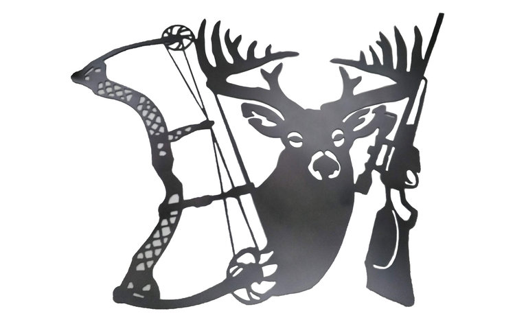 Bow Deer Gun – Metal Art